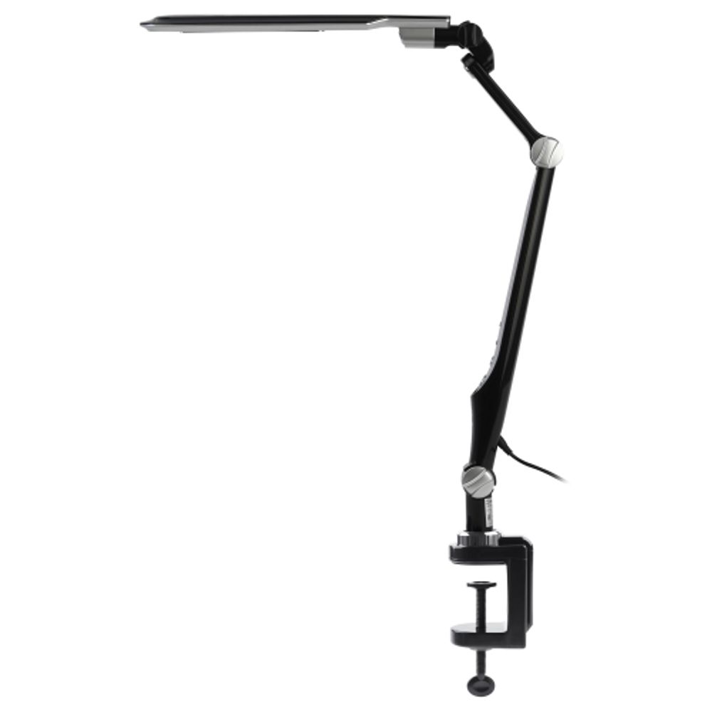Настольный светильник ЭРА NLED-496-12W-BK светодиодный на струбцине черный | Светодиодные настольные лампы