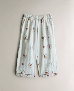 ZARA HOME ХЛОПКОВАЯ ПИЖАМА С ПРИНТОМ "ЛЕДИ И БРОДЯГА", ЭКРЮ