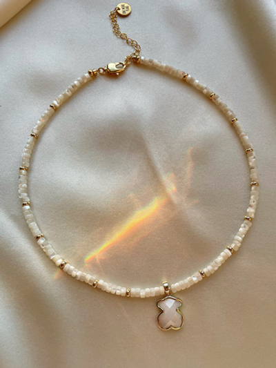 Чокер Перламутровый мишка