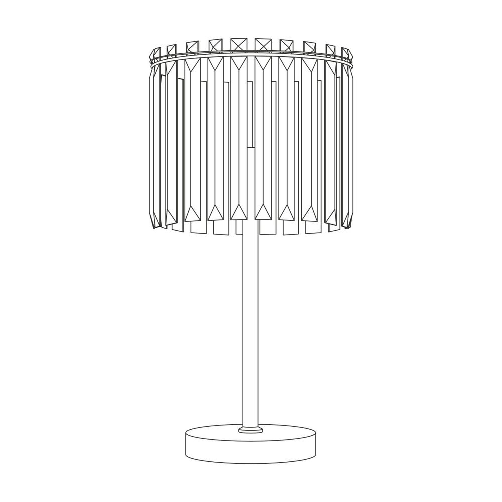 Citilux Джейн CL306831 Хрустальная настольная лампа Хром