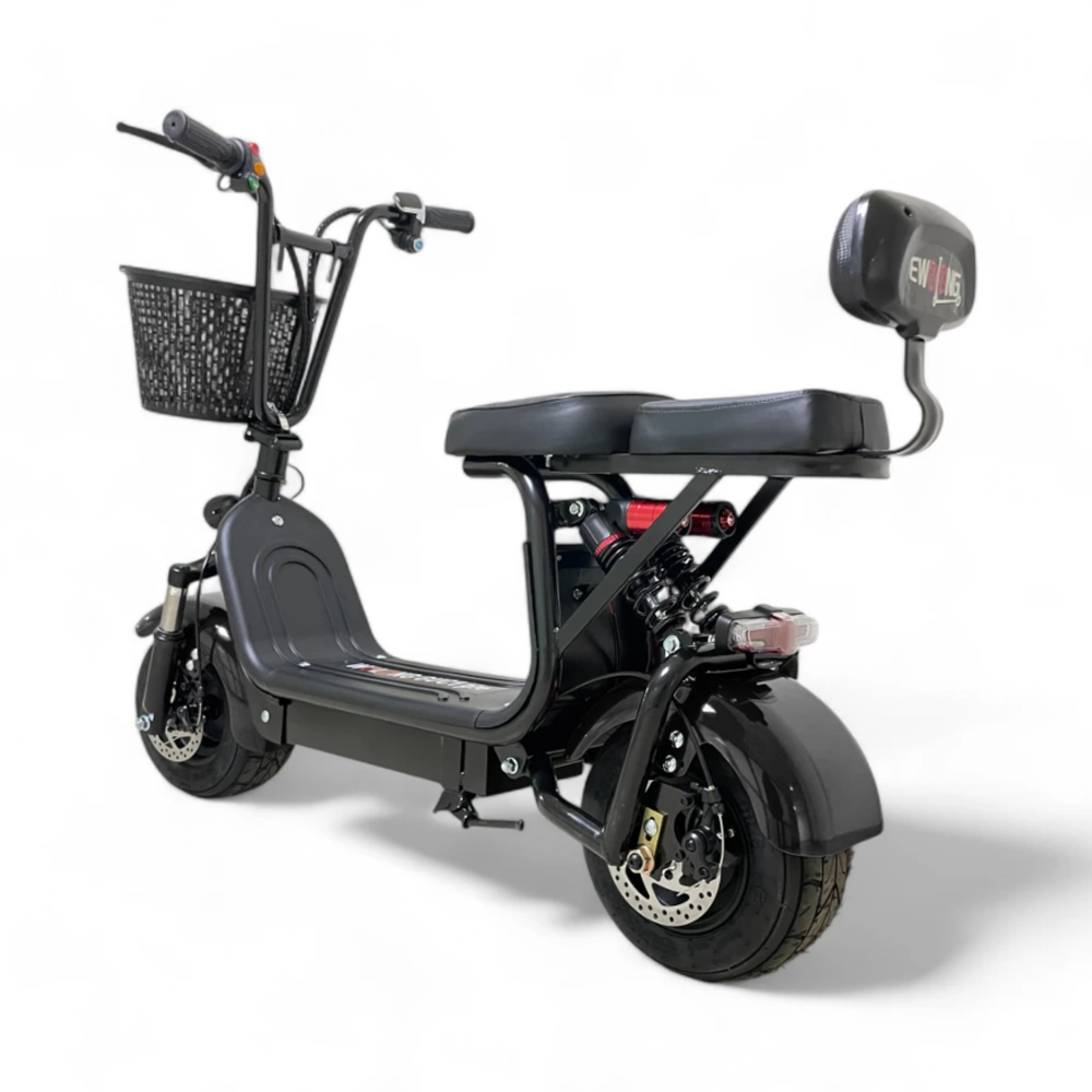 Электроскутер CityCoco WOLONG C1 PRO 48V 11Ah 800W Черный