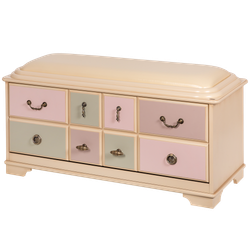 Банкетка Пандора 2 с ящиком Айвори Акварель