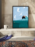 постер 30х40 см интерьерный на стену 1 шт