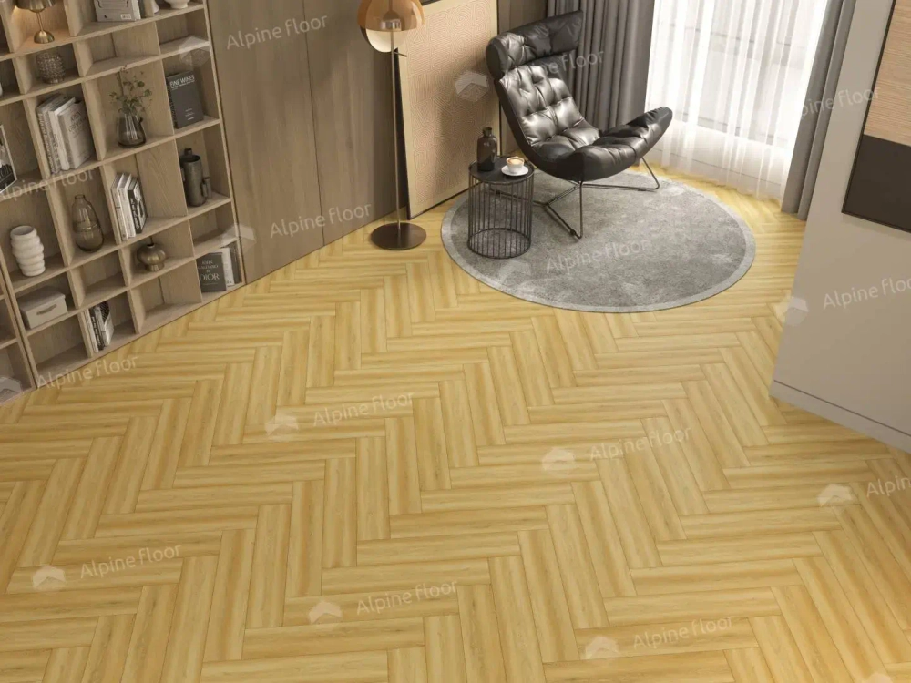 Каменно-полимерная плитка Alpine Floor Parquet Light Дуб Поллукс ЕСО 13-28