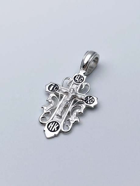 Крест из серебра/Чернение