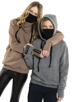 Худи с маской "Ниндзя" Толстовка "Ninja" без начеса