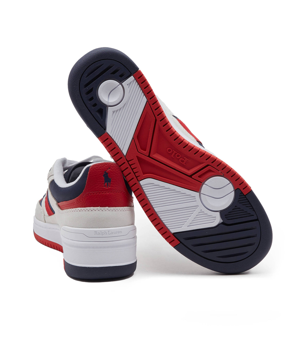 Кожаные кроссовки masters sprt POLO RALPH LAUREN - белый(809913399)