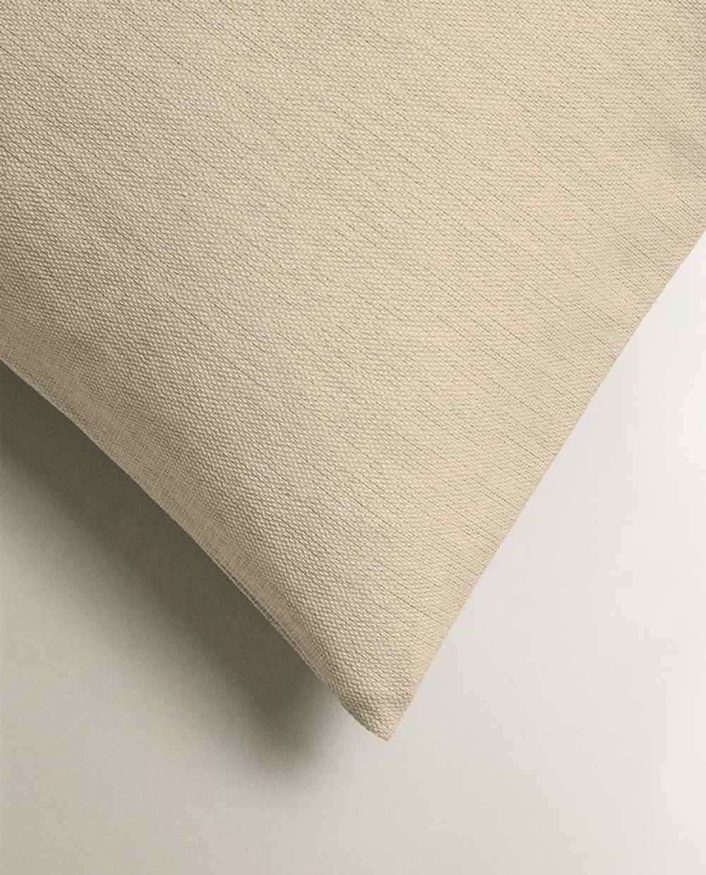 ZARA HOME ОДНОТОННАЯ НАВОЛОЧКА, СВЕТЛО-БЕЖЕВЫЙ