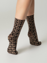 CONTE FANTASY Плотные носки с вывязанным рисунком «Love»