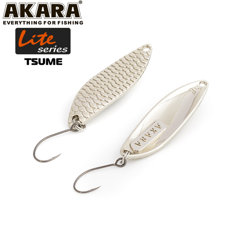 Блесна колебалка Akara Lite Series Tsume 40 3 гр. Sil