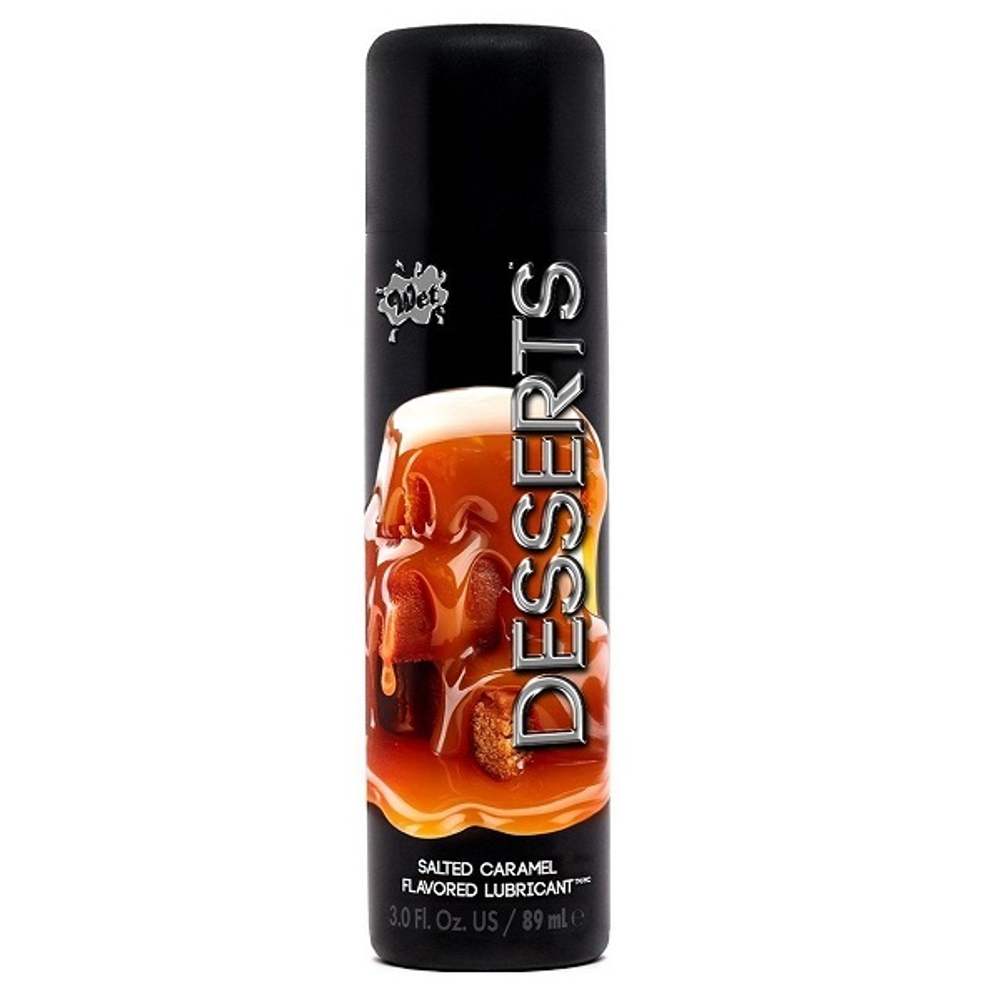 Лубрикант с ароматом соленой карамели Wet Desserts Salted Caramel 89мл