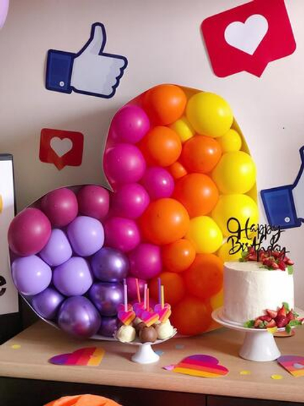 Сердце из шаров "Likee Party"