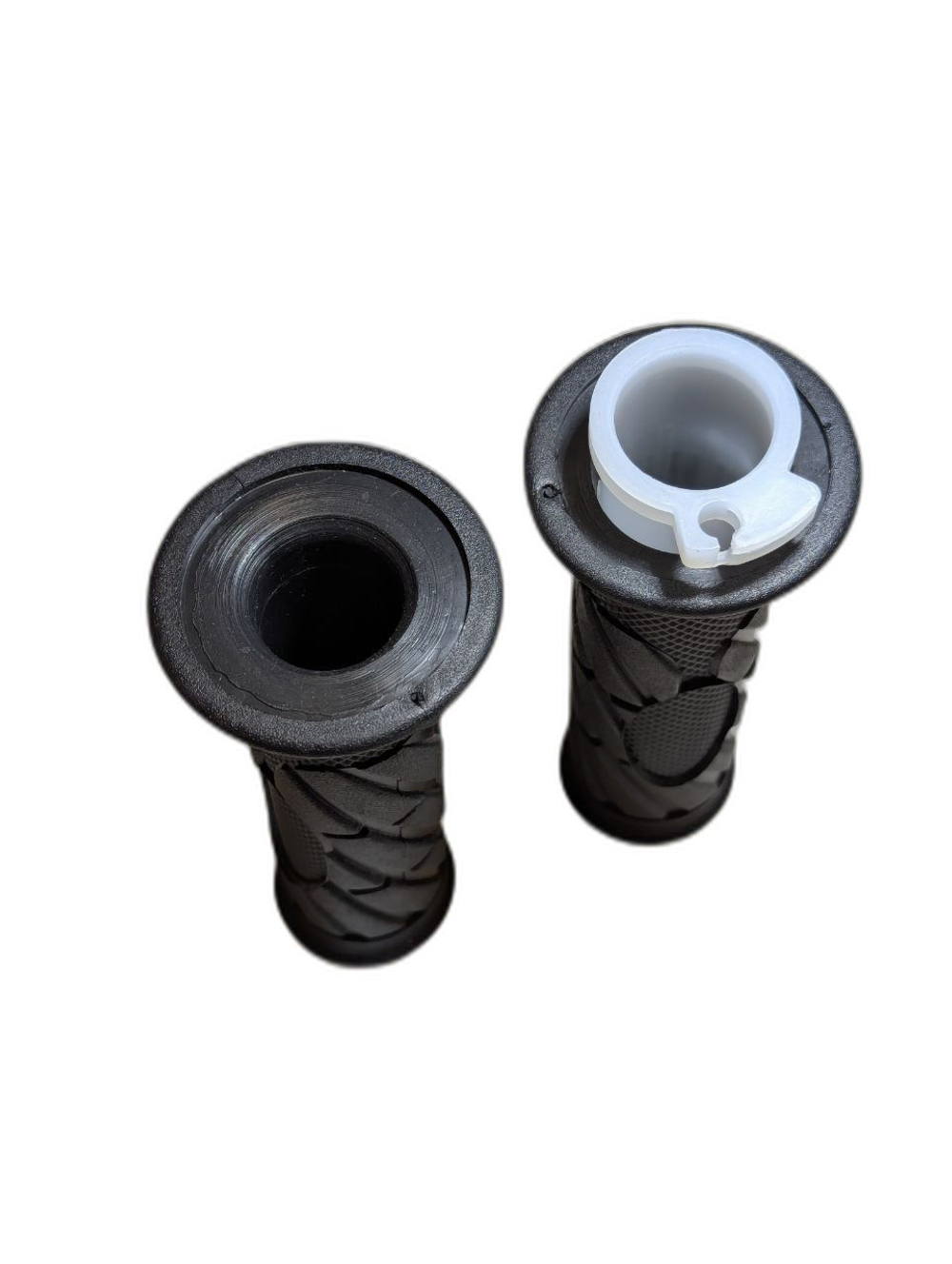 Универсальные грипсы 22 мм с ручкой газа и пластиковой обоймой для питбайка, скутера, мотоцикла, эндуро, мопеда, износостойкие резиновые ручки с антискользящим покрытием