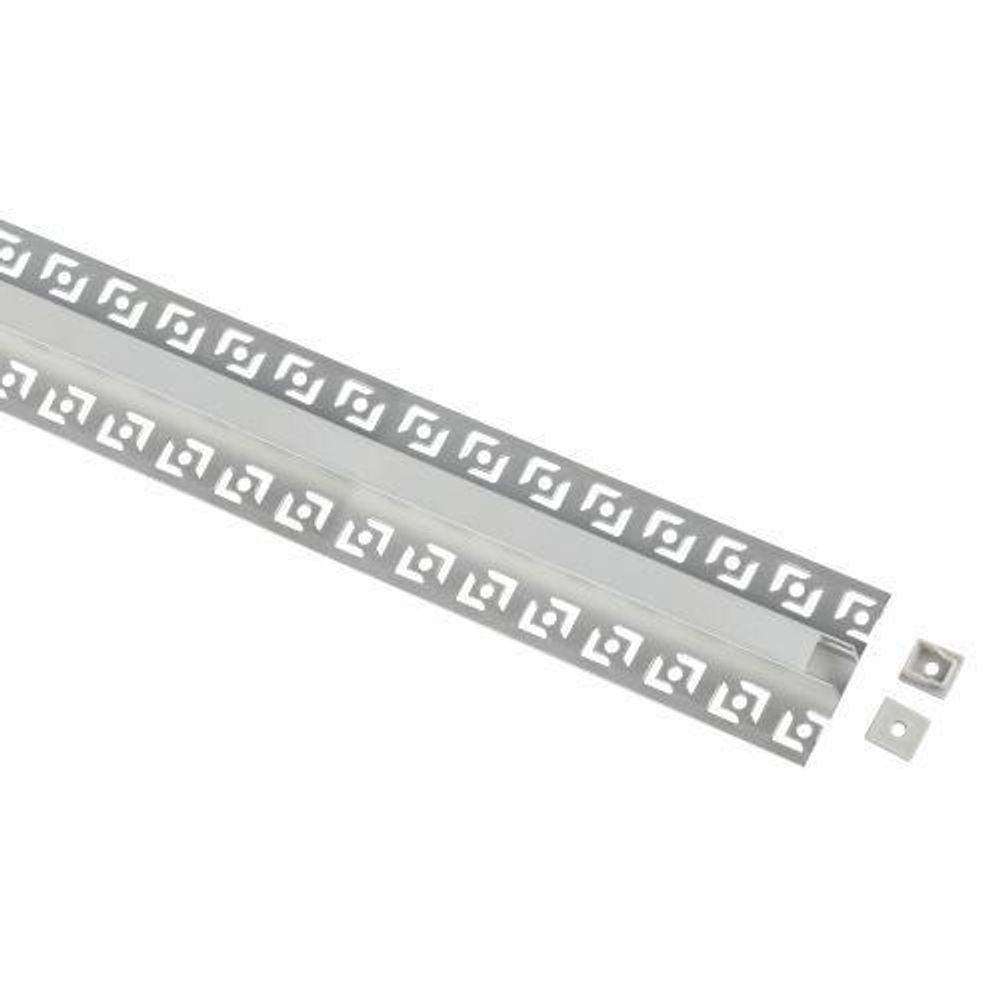 Комплект с анодированным профилем под плитку и гипсокартон толщиной до 9 мм 5313(02) 53х13мм 2.5м Эра Б0062802 Комплект с анодированным профилем под плитку и гипсокартон толщиной до 9 мм 5313(02) 53х13мм 2.5м Эра Б0062802