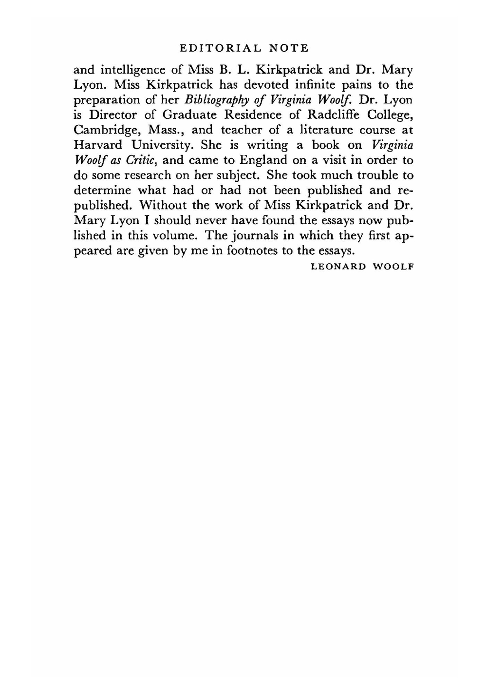 Granite and rainbow : essays | Virginia Woolf
