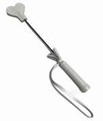 Белый кожаный мини-стек - 36 см. (Цвет: белый)