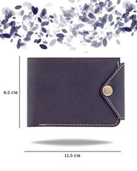 Портмоне классическое синяя кожа 05070