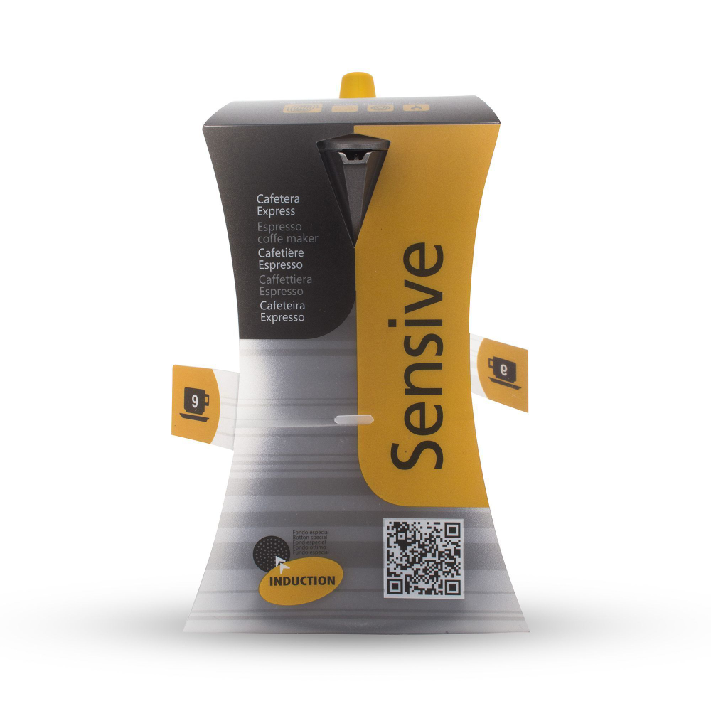 Кофеварка гейзерная Ibili Sensive Испания упаковка