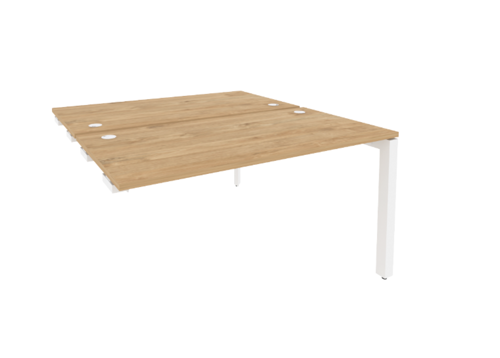 Стол-приставка двойной на П-образном м/к к опорным элементам 1635 Onix