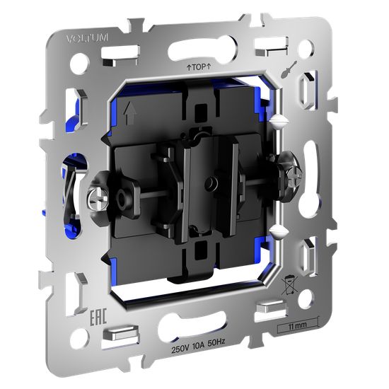 Механизм выключателя одноклавишного 10А, S70