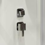Душевая кабина Niagara Standart ST80/15Q/BK (80х80х200) квадрат,поддон 15см,распашная,проф.белый,без крыши,3 места