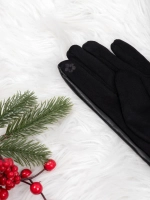 перчатки демисезонные теплые на меху модные удобные