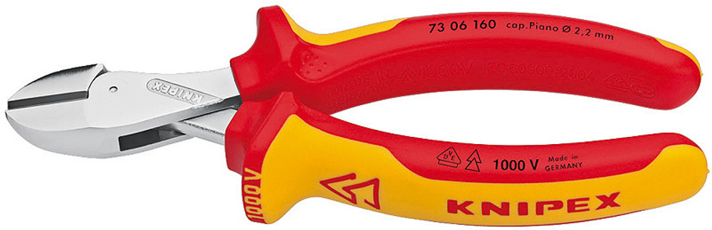 Кусачки KNIPEX X-Cut® хромированные 160 мм 7306160