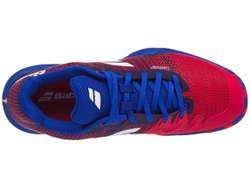 Мужские кроссовки теннисные Babolat Jet Mach II All Court Men - poppy red/estate blue