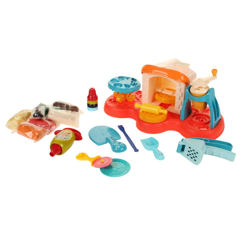 Набор с тестом для лепки и формочками "Веселый пекарь" 33см. PDSET-MAPECHPIZZA (Мультиарт)