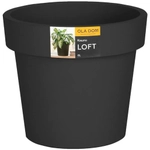 Кашпо LOFT, 8 литров антрацит 225х260мм