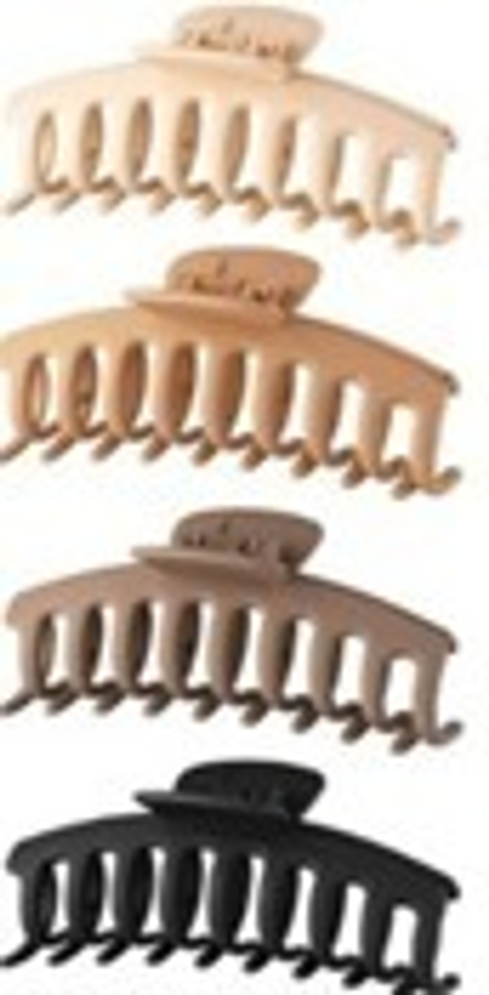 Заколка - краб для волос на блистере «MALIBU», четыре цвета в ассортименте, 10см