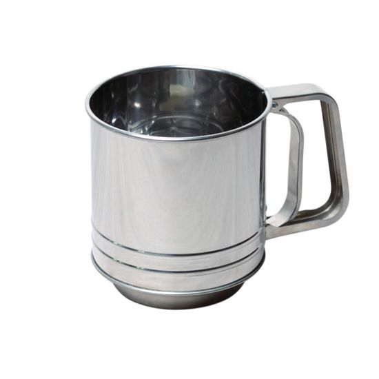 Кружка-сито с одинарным ситовым дном Kamille КМ-7783 для просеивания муки