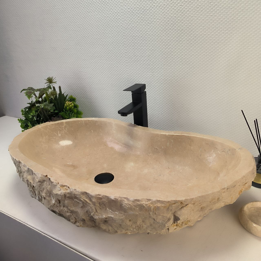 Раковина из мрамора Erozy Cream EM-62828 81*46*16 17