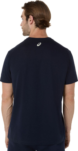 Теннисная футболка Asics Logo Short Sleeve - midnight/birch