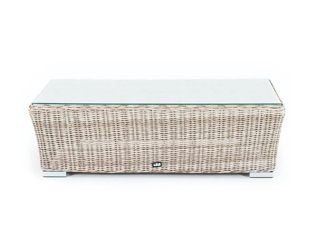 "Капучино" журнальный столик из искусственного ротанга, цвет бежевый