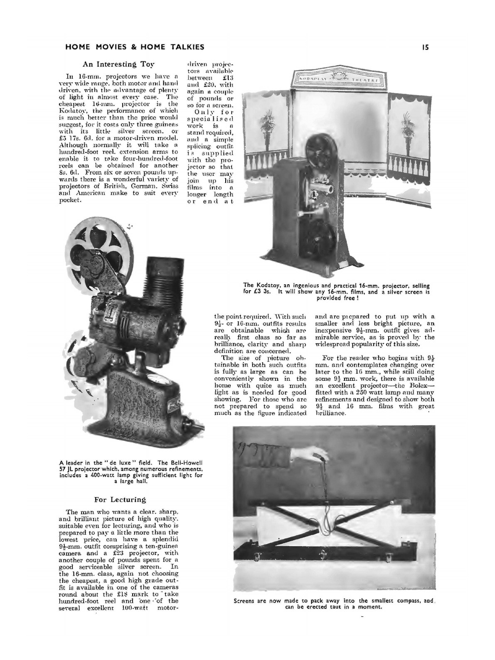 Home Movies and Home Talkies. Volume 1. June 1932-May 1933 | Institute of Amateur Cinematographers