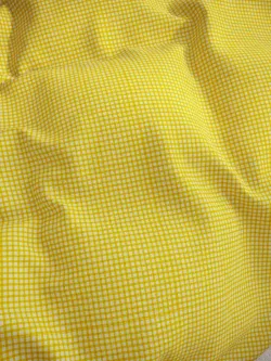 Наволочка комплект 2шт перкаль Сказка "Желтая клеточка" 40х40 см на молнии