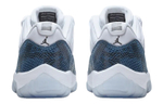 Jordan Air Jordan 11 "navy snakeskin" Serpentine Anti-Slip Low-Wear Vintage Basketball Shoes Men's Blue and White 2019 Edition