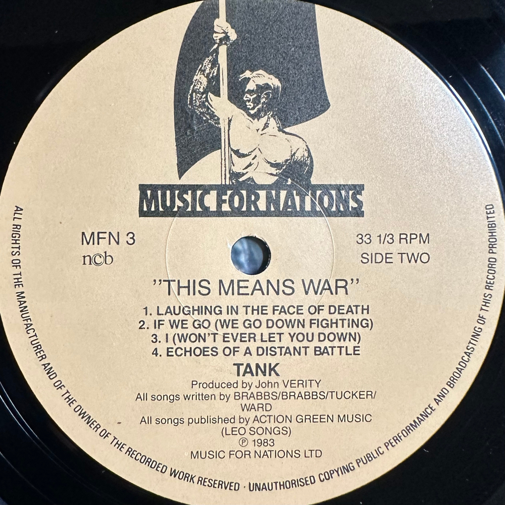 Tank - This Means War (Скандинавия 1983г.)