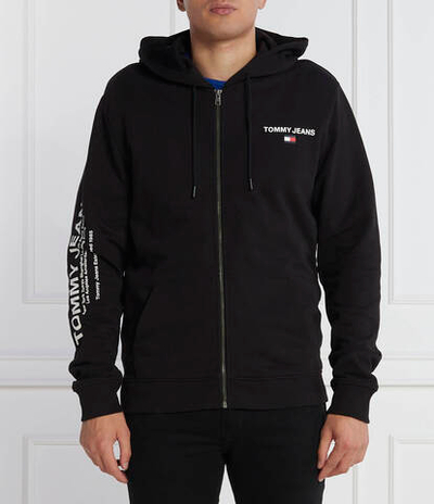 Худи ENTRY ZIP-THRU HOODIE Tommy Jeans - черный(DM0DM17783)