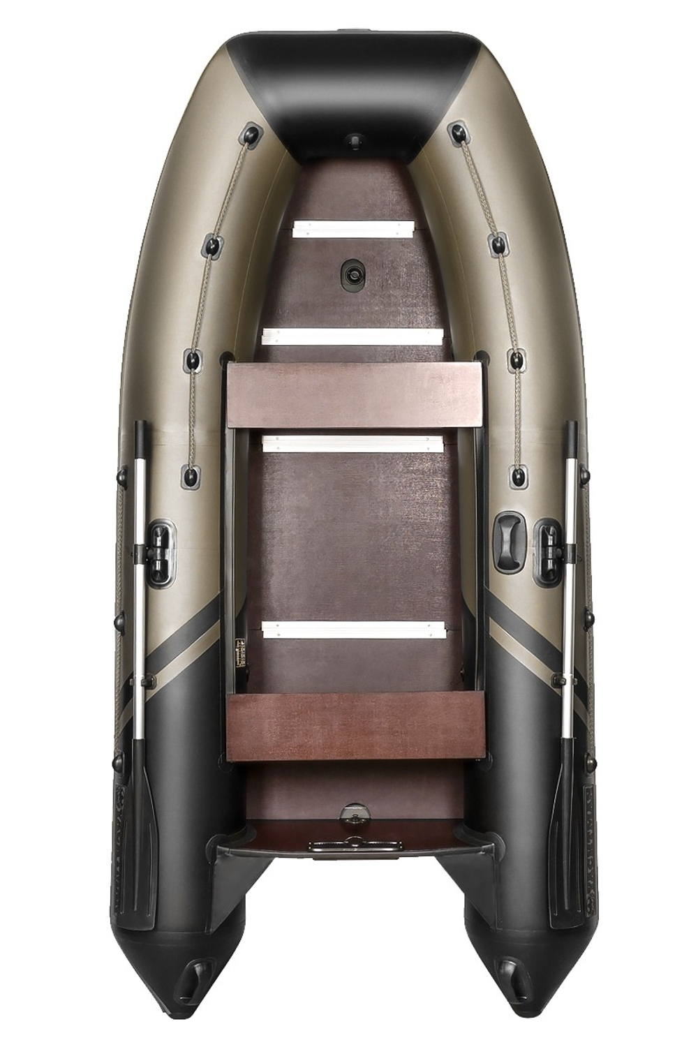YACHTMAN-300 СК (Яхтман) хаки-черный (лодка ПВХ под мотор с усилением)