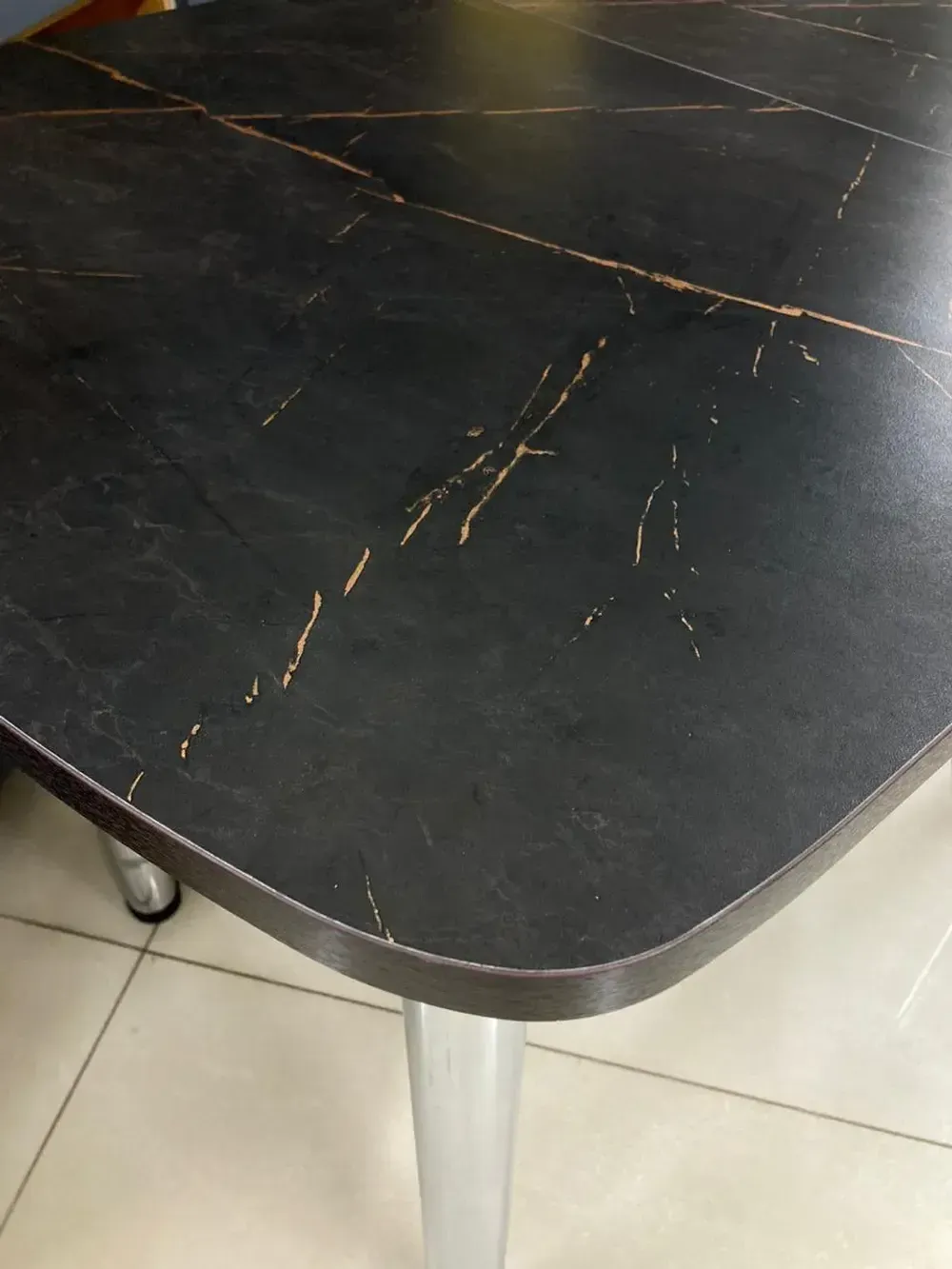 Стол пластик 1100*700 (подстолье прямое раздвижное венге)