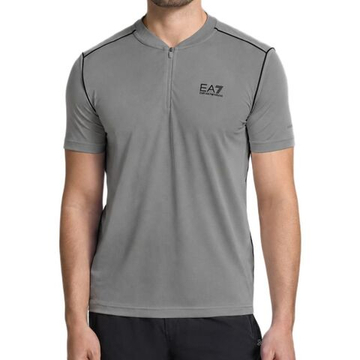 Мужское теннисное поло EA7 Jersey - smoked pearl