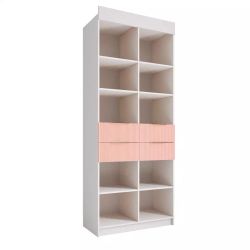 Шкаф «Лавис» СД 900.1 (белый/белый софт), ЛДСП/МДФ, ДСВ Мебель