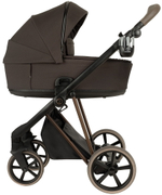 Детская коляска Roan Sol Vintage Luxury 2.0 3 в 1 с автокреслом Pituso Baesa Pro Black VIN 04/TC Turkish Coffe/Bronze/руч.Cappuccino