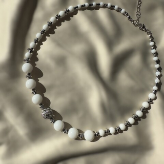 Чокер "Белая энергия" с агатом