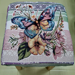 Чехол гобеленовый для табурета "ДВ.", дизайн: 641, размер 32*32см, Россия.