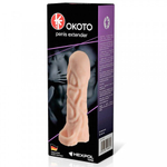 Насадка рельефная на пенис с кольцом Sitabella ОКОТО, с 1 втулкой, диаметр 41 мм