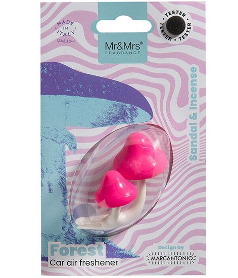 Аромадекор для автомобиля и дома FOREST ГРИБ (сандал и фимиам) в блистере, Mr&Mrs Fragrance