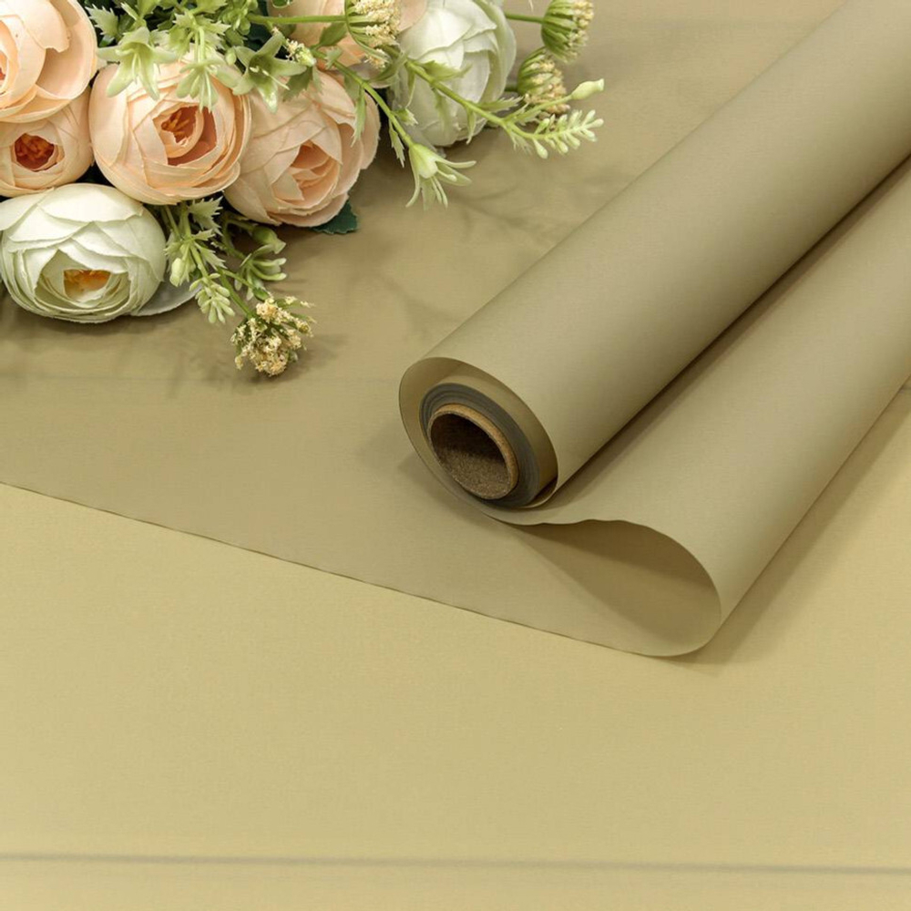 Пленка В рулоне 10 м х 58 см однотонная (Оливковый)